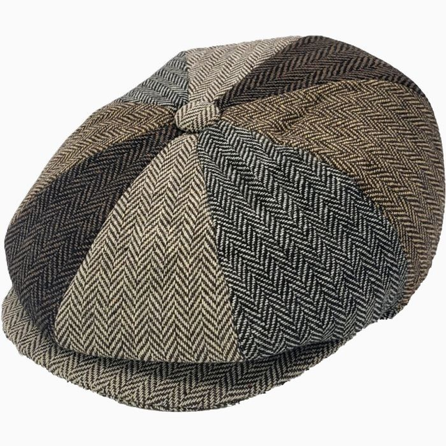 Patchwork Newsboy Cap 3458