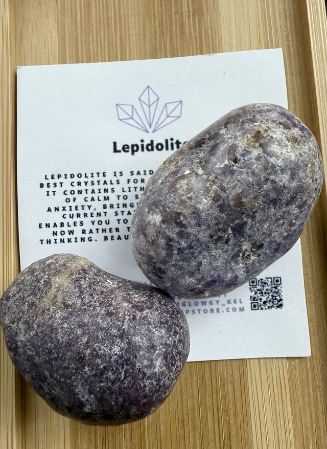 Lepidolite Crystal Pebble