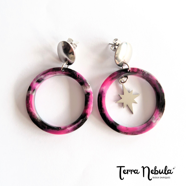 Boucles d&#039;oreilles Pink n&#039; roll | BO121A