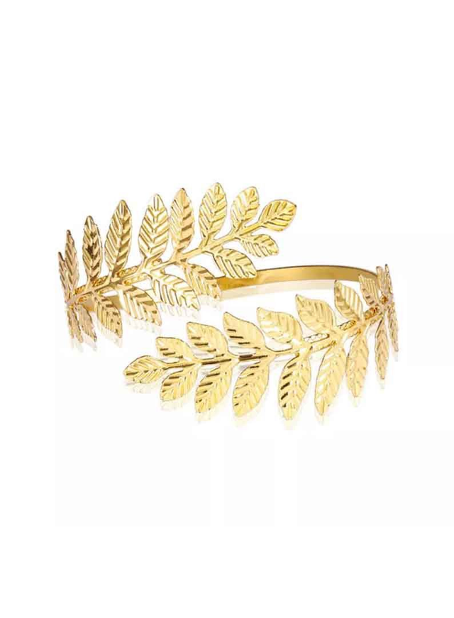 Brassard Bracelet de biceps feuille de laurier or