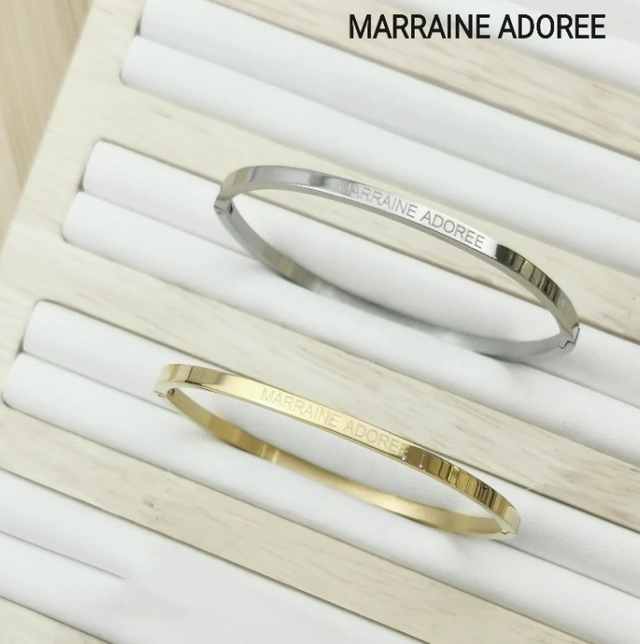 Jonc message Marraine adorée 