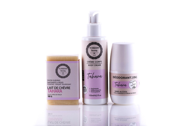 PACK 3 TAHARA (déodorant/toner body cream/savon lait de chèvre)