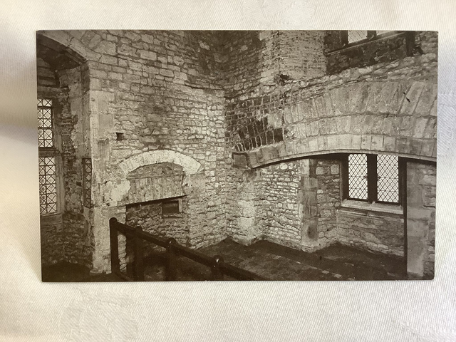 Tower of London, Bloody Tower Interior showing Fireplace Gale &amp; Polden postcard Our Ref A188 £2.00