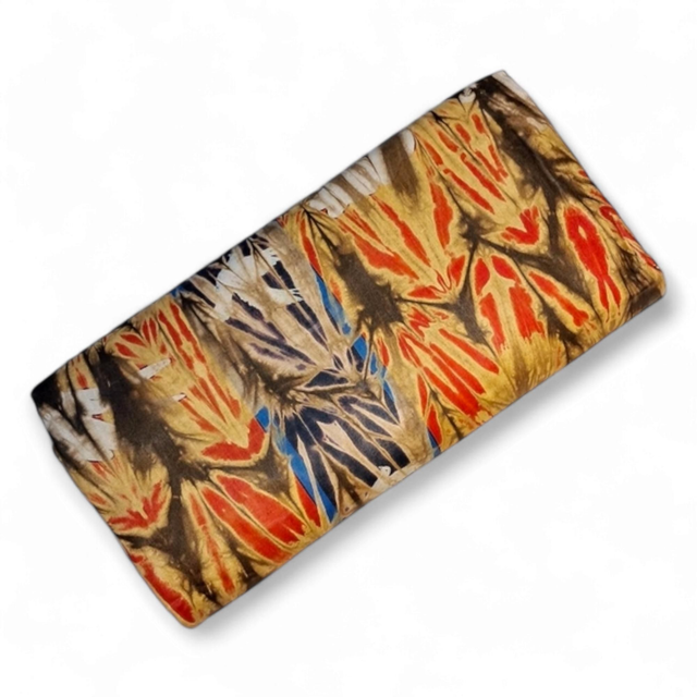 Orange Crack African Luxury Adire 