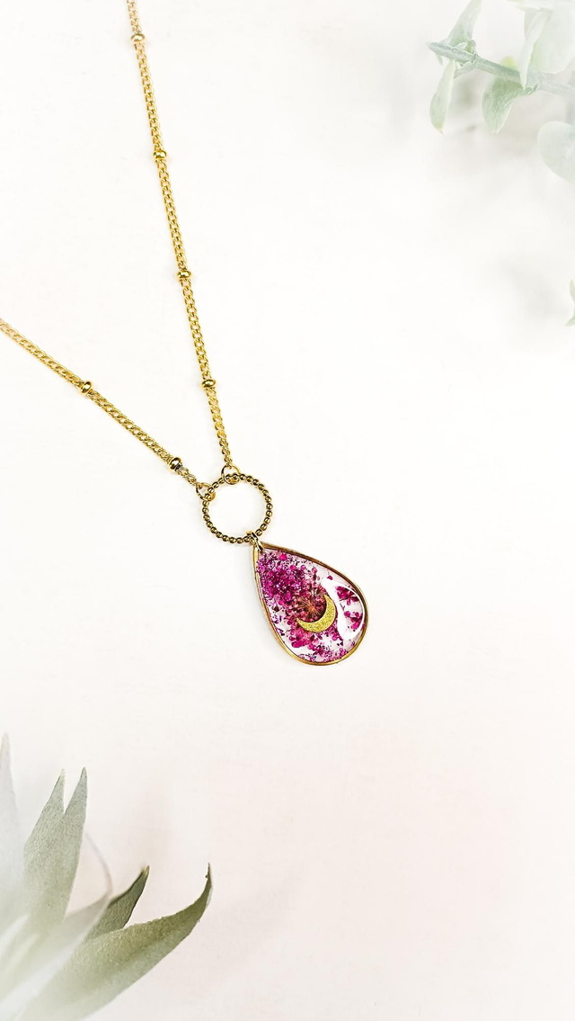 Collier LUNAA - Violet Mystère