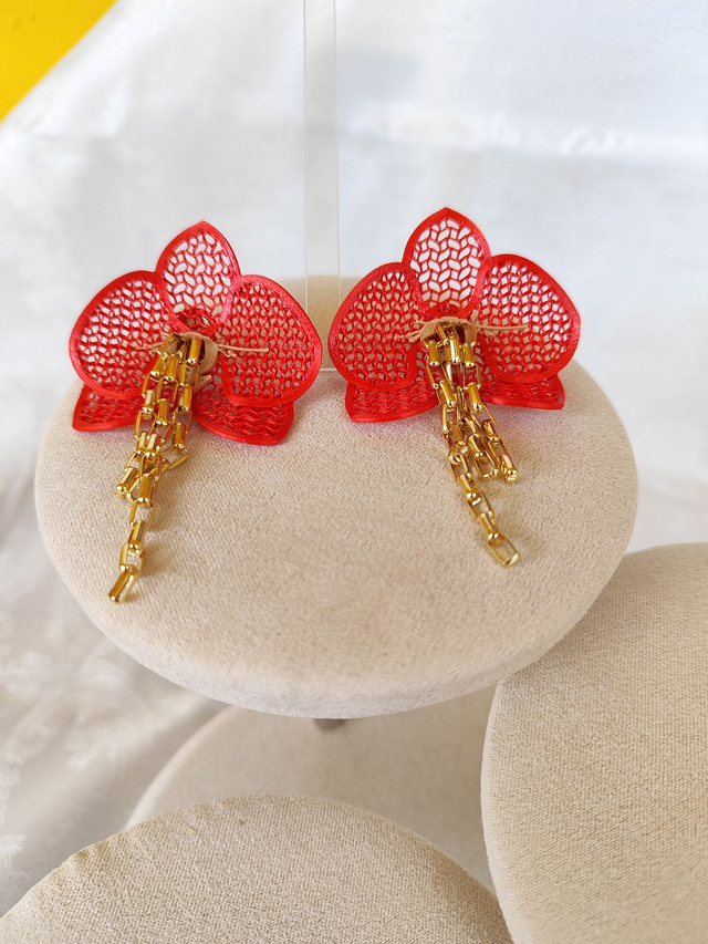 Pendientes "Esencia de Orquídeas"