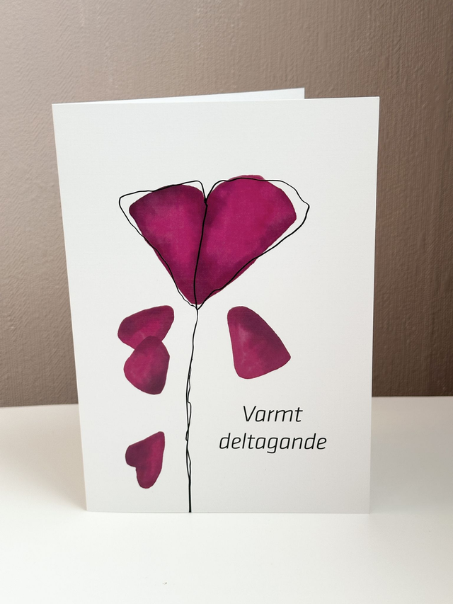 Kondoleanskort - svenska