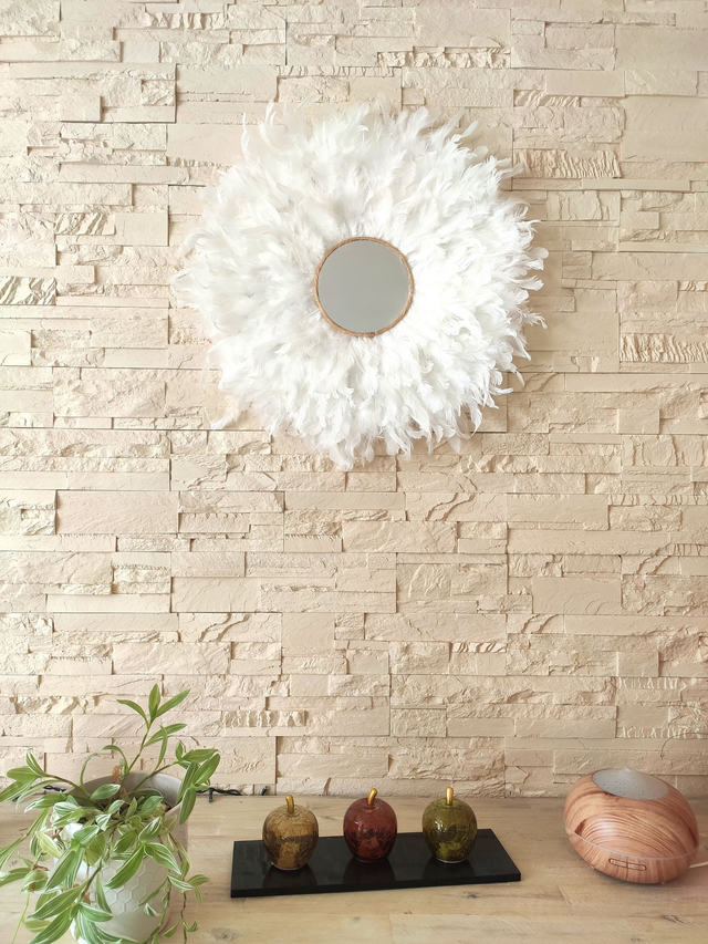 Jujuhat plumes de coq blanches