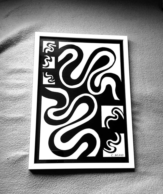 Vagues Noires et Blanc 