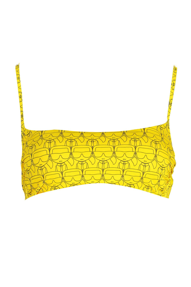 KARL LAGERFELD BEACHWEAR COSTUME PARTE SOPRA DONNA GIALLO