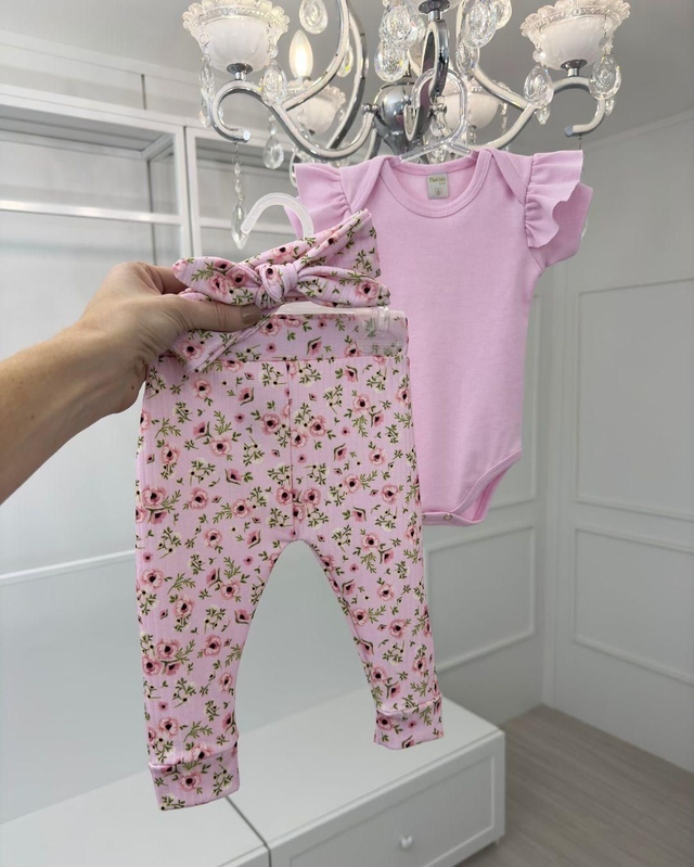 Conjunto Body Calça e Faixinha 