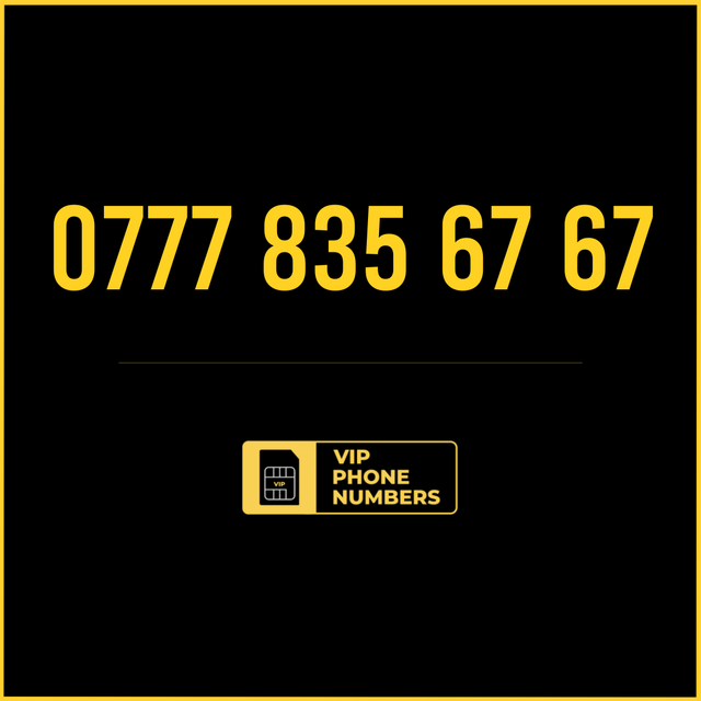 0777 835 67 67 - VIP Gold Phone Number 