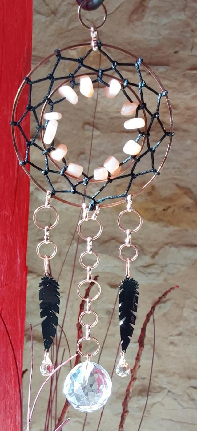 ATTRAPE REVE SUNCATCHER ROSE / NOIR