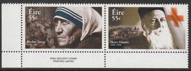 Ireland  2009 International Humanitarians,Mother Teresa and Henry Dunant  MNH