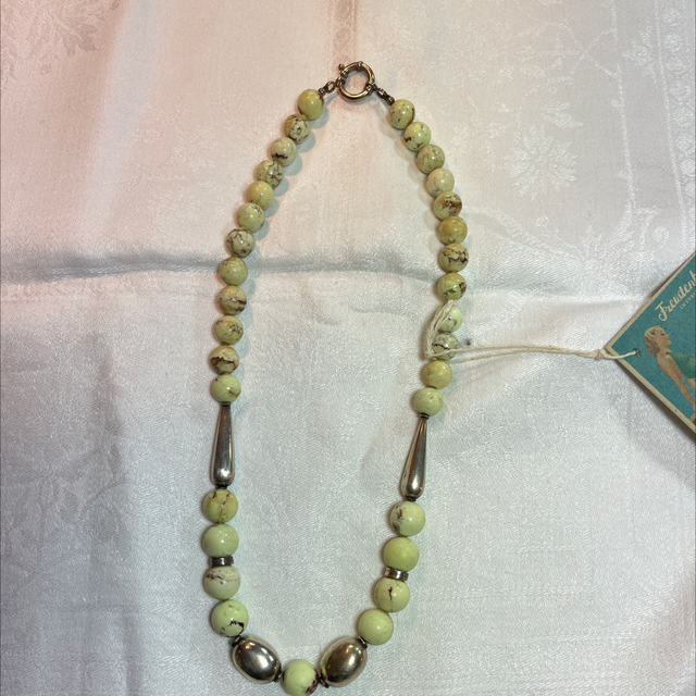 Zitronen Jade Edelstein Kette Unikat