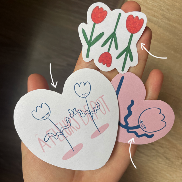 Les stickers &quot;fleurs&quot; (3p)