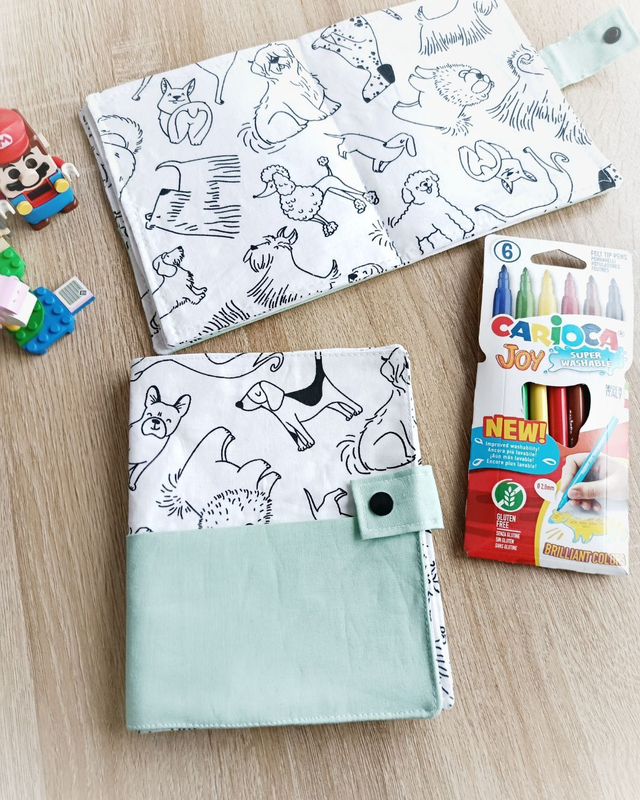 Coloriage lavable chiens