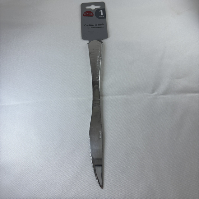 Couteau à steak simple par 1 - acier inoxydable 