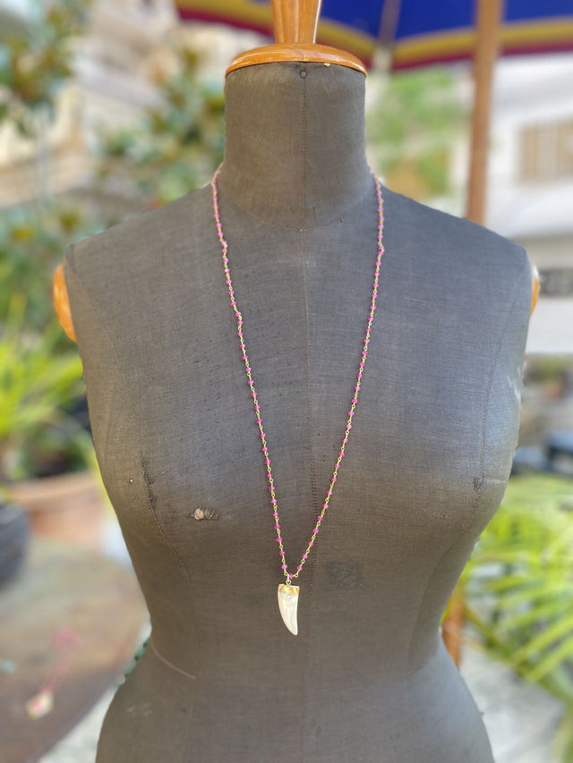 Corno portafortuna  - collana lunga 