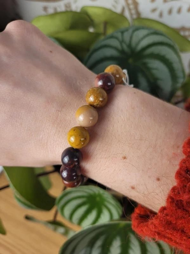 Jaspe Mokaïte - Bracelet perles 10 mm 