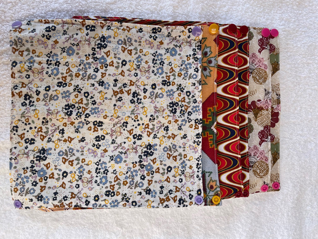 Rouleau d'essuie-tout lavables "Coton imprimé"