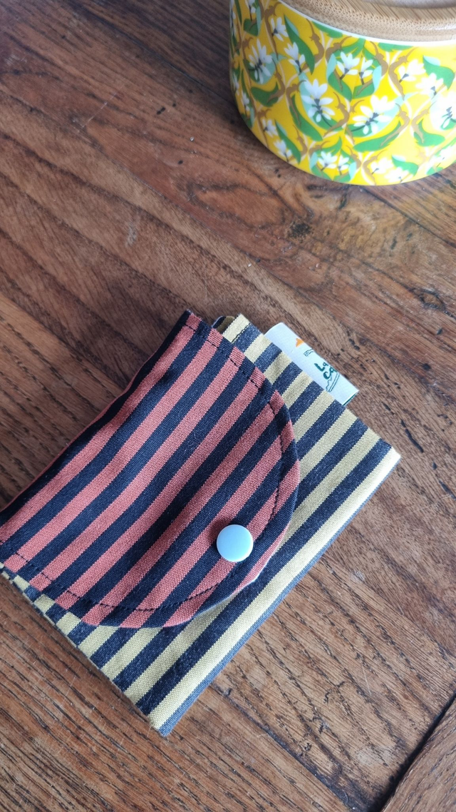 Porte-carte rouge/noir