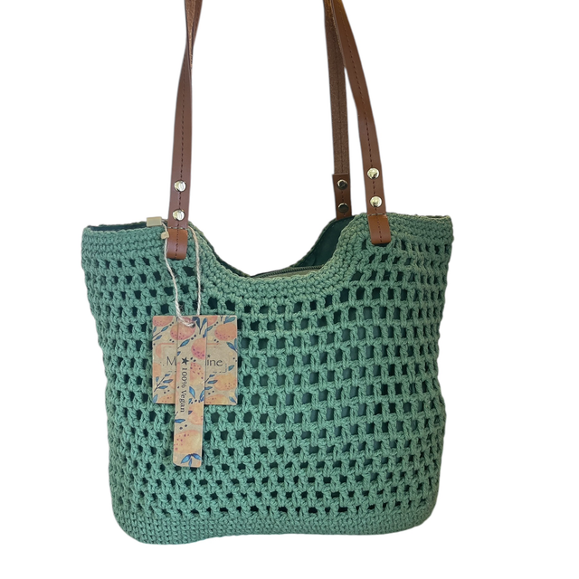 Cabas en coton tressé format moyen