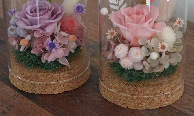 Preserved Flowers Mini Glass Dome