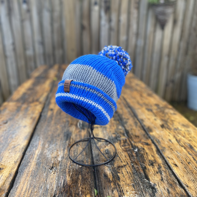 Custom made beanies. Logo colour match and business branding matching colours 