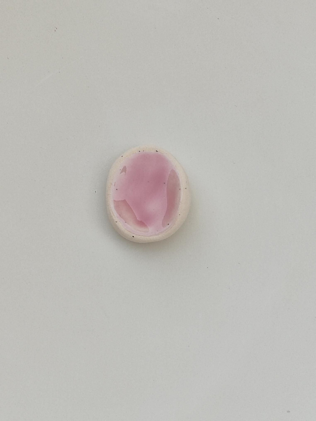 Galet d'Apaisement en Céramique - Rose pâle