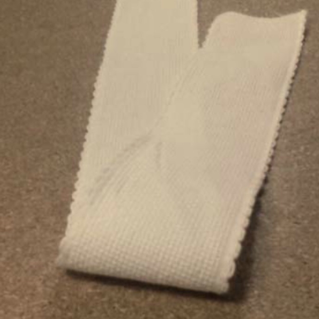 1” Aida Beige Band with beige edging (per metre)