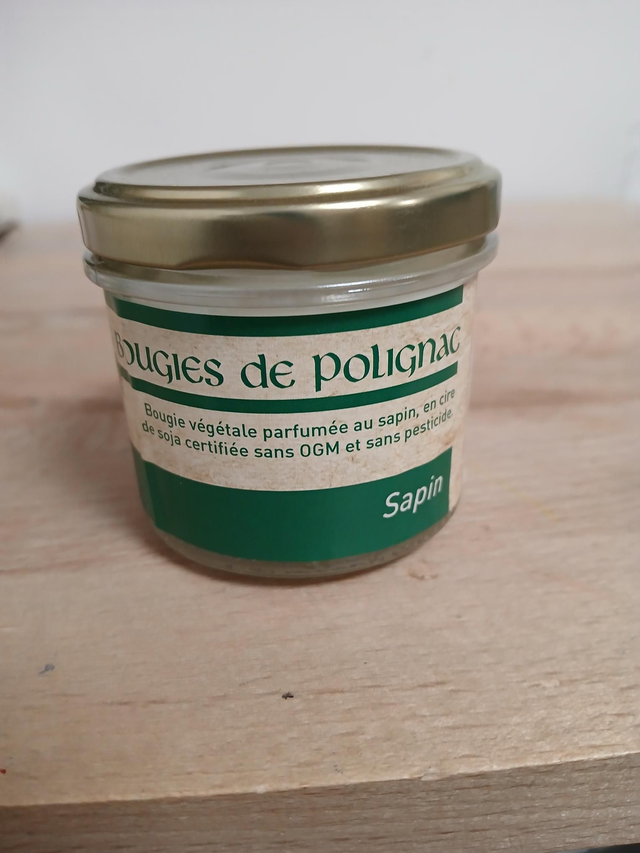 Bougie cire de soja sapin