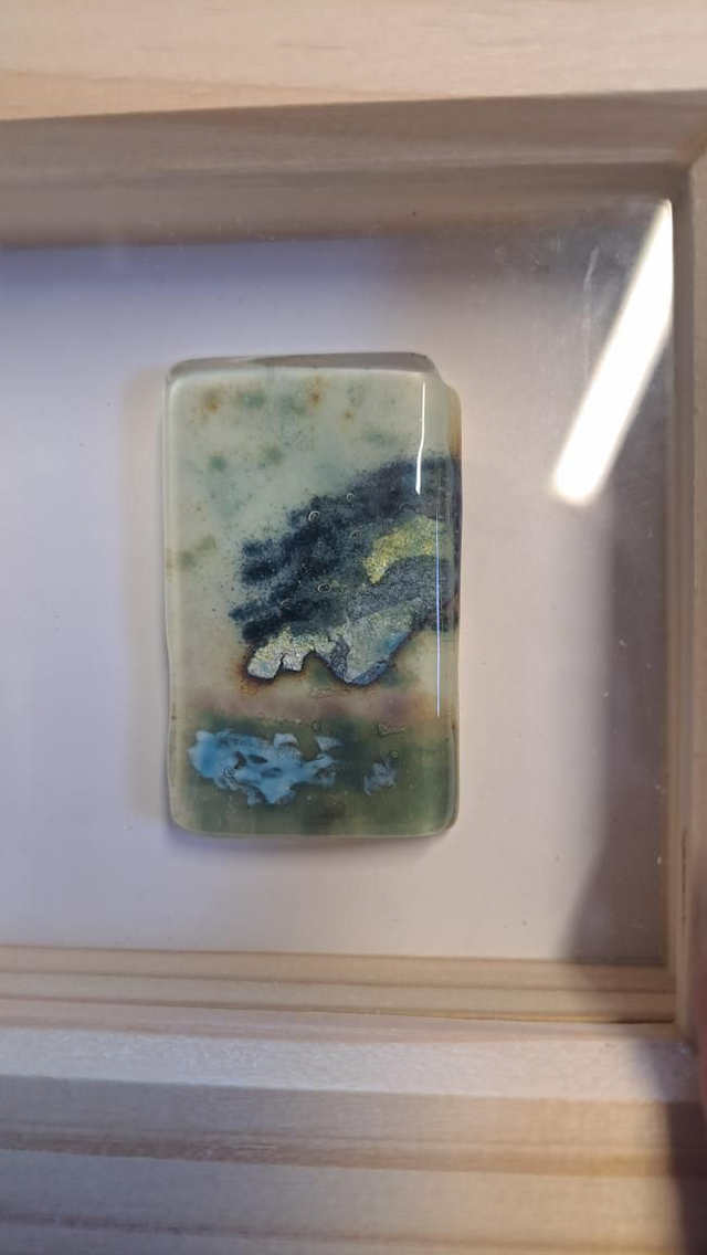 Silver foil mini framed landscapes 