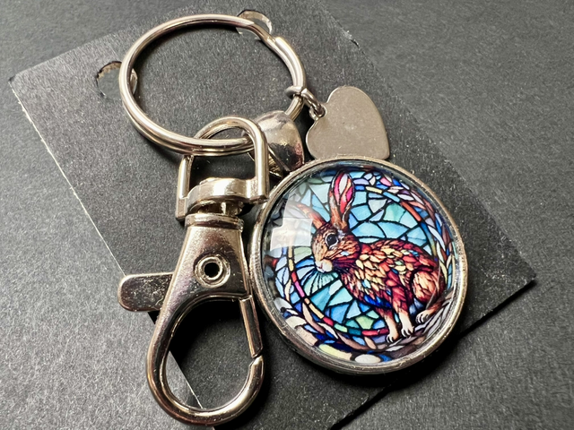 Rabbit keyring