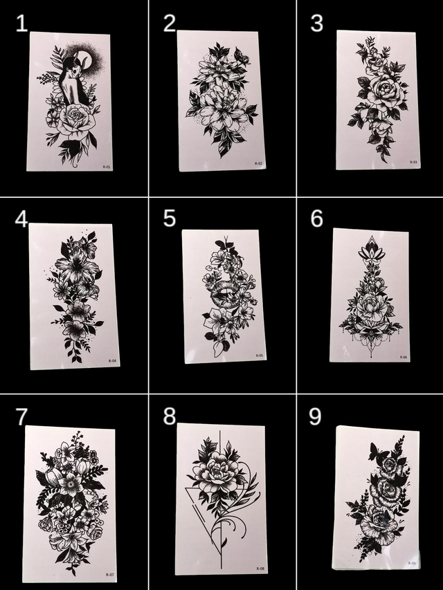 Tatouage éphémère noir