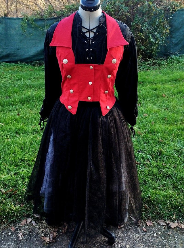 Gilet inspiration gothique/ victorien femme