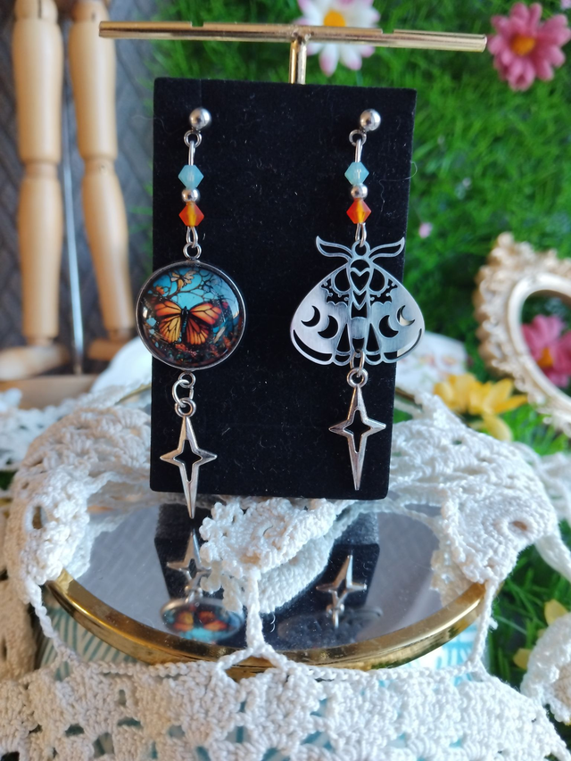 boucles d'oreilles papillon