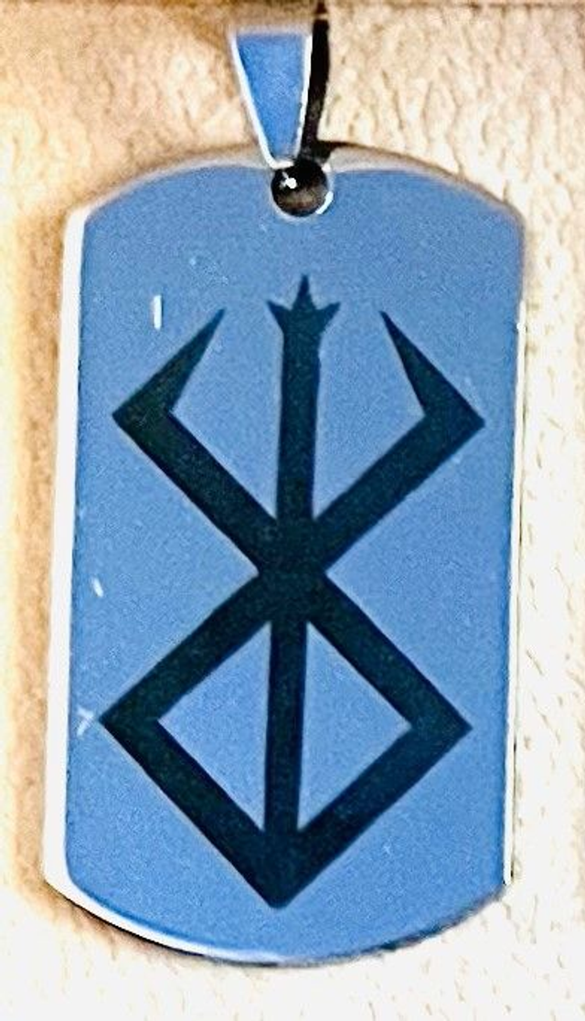 Collier acier inoxydable - Plaque miroir - Culture Manga