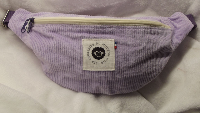 Sac banane velours lavande 