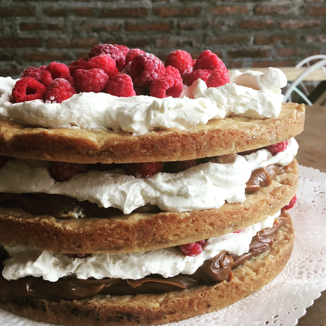 Delicia de Almendra y frambuesa