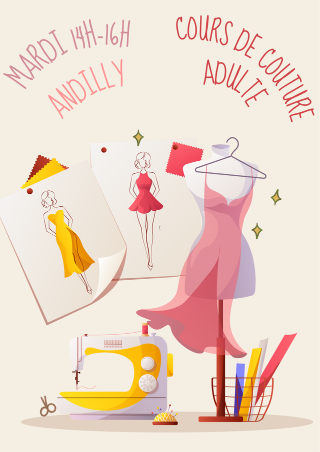 Couture adulte débutant mardi 14h-16h