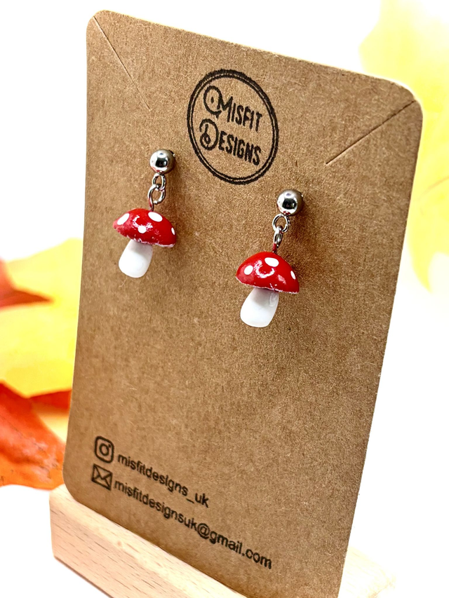 Toadstool earrings