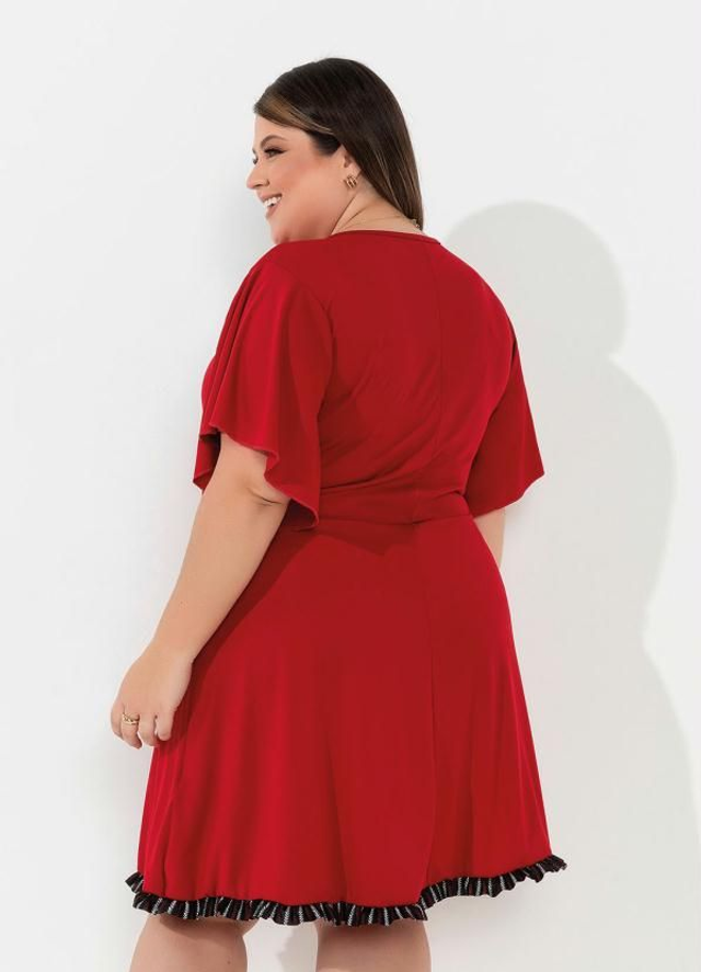 Vestido Com Mangas Amplas Plus Size | Marguerite