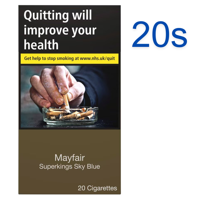 Mayfair Superkings Sky Blue 20 Cigarettes