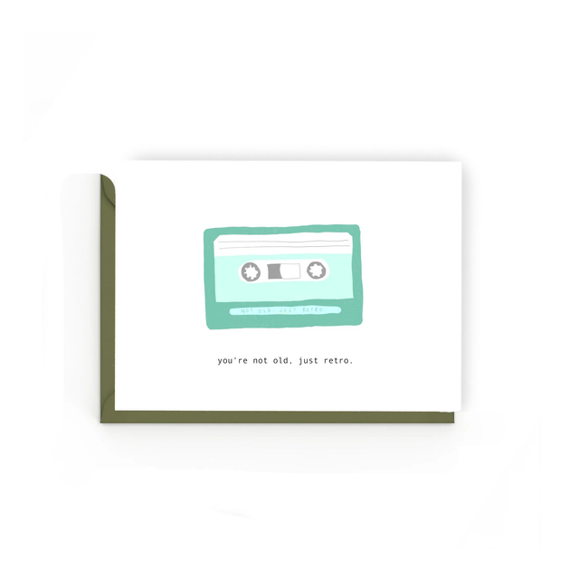 Retro Tape - Illustrated Birthday Card    