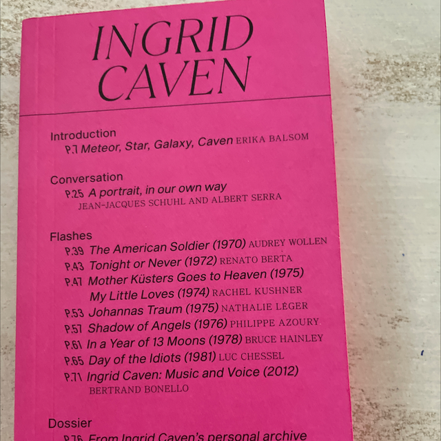 I Am Fiction Ingrid Caven