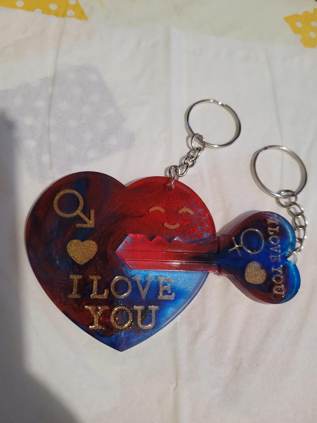 Double porte-clés séparable 