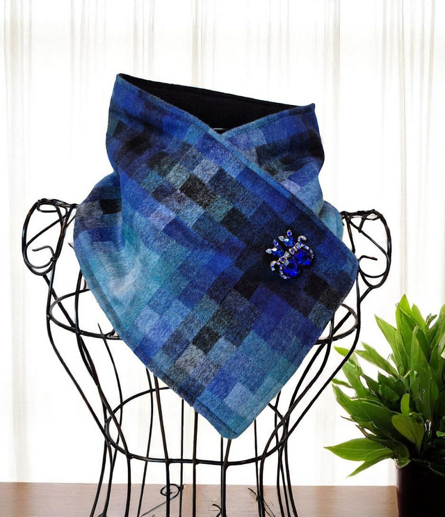 Shades of Blue Cozy Wrap