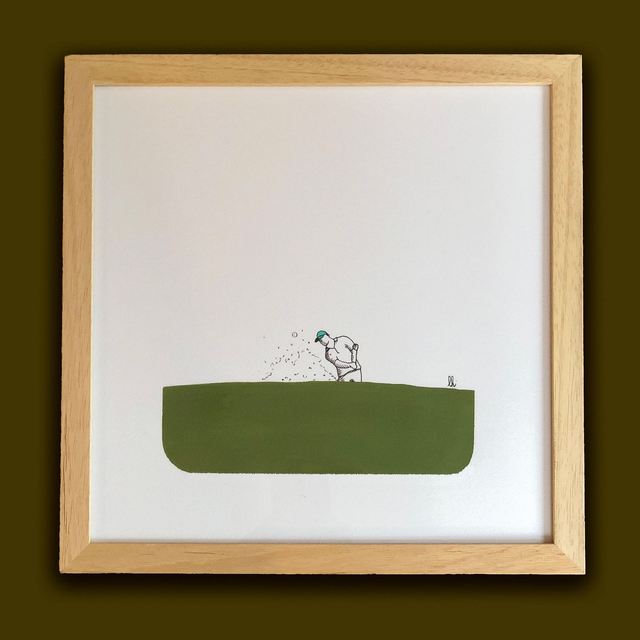 dessin encadré "sortie de bunker"