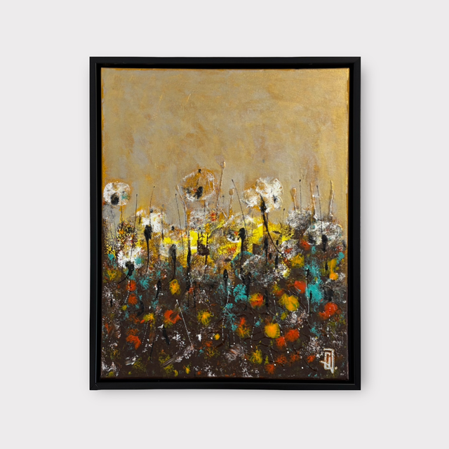 Golden Blossoms #3/3 50 x 40 af Ovidiu Talpos